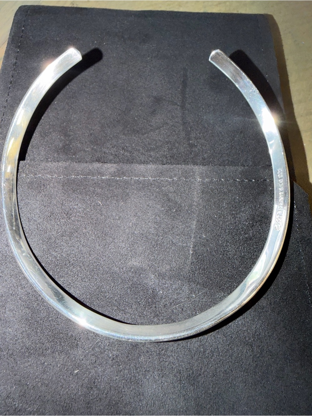 Tiffany & Co. 925 Silver Open Collar cuff Necklace - Picture 10 of 11